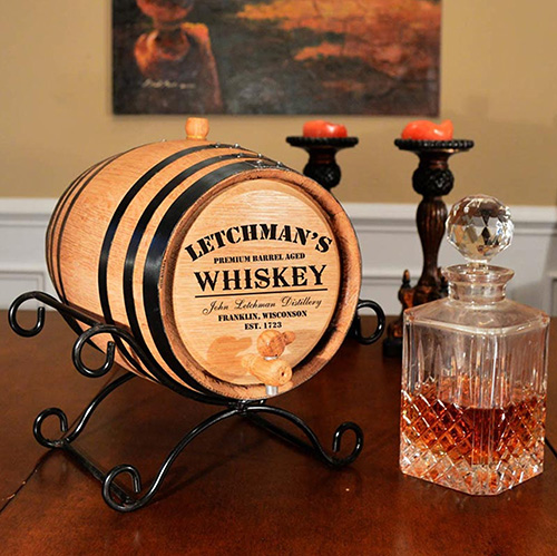 Personalized Whiskey Barrel