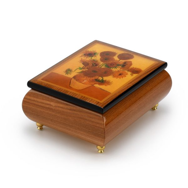 3rd Anniversary Gifts - Sunflower music box.