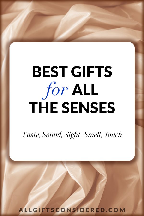 5 senses gift ideas - pin it image