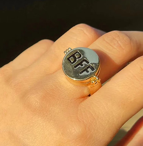 one month anniversary gifts for him - Best Friends Forever Ring