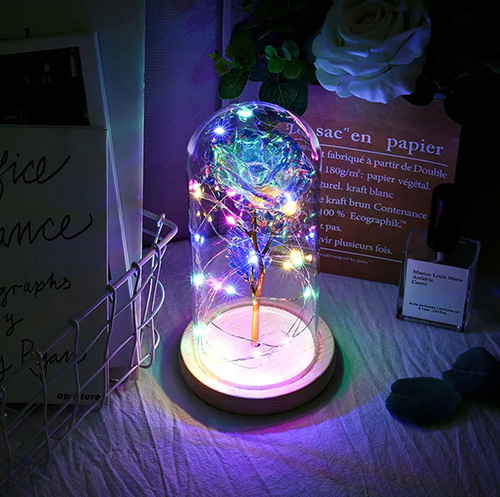 Light Up Galaxy Rose