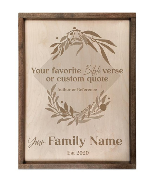 Personalized Wooden Family Name Plaque