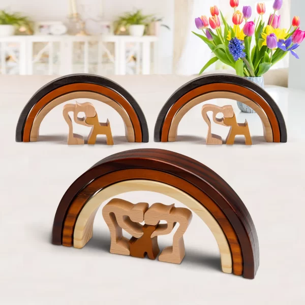 loss of dog gifts - wooden rainbow bridge