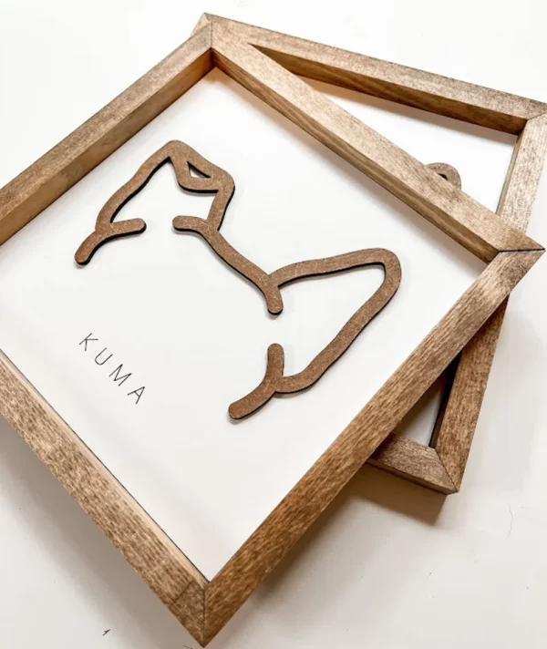 loss of pet gifts - Wooden ear art