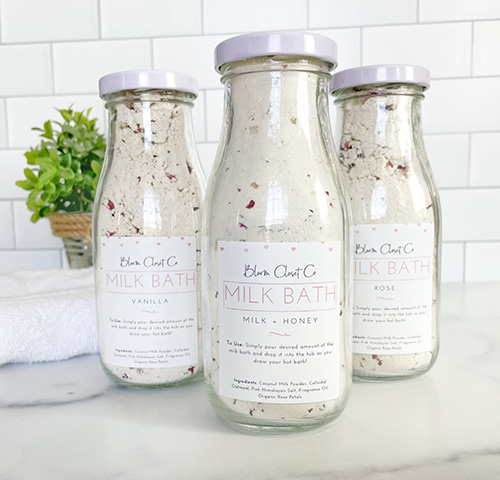 Natural Milk Bath - 5 senses gift ideas for her