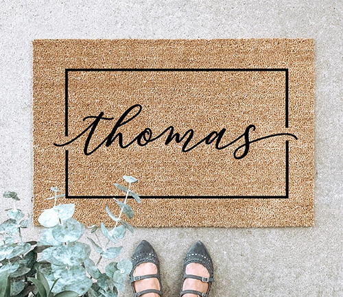 gift ideas for neighbors moving away - Large Custom Door Mat