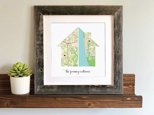 gift ideas for neighbors moving away - Split House Map