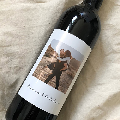 Custom Photo Wine Label