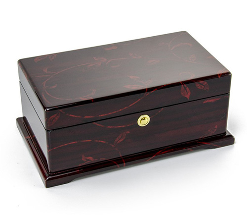 Dark Rosewood Musical Jewelry Box