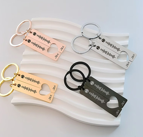 Couple's "Your Song" Keyring