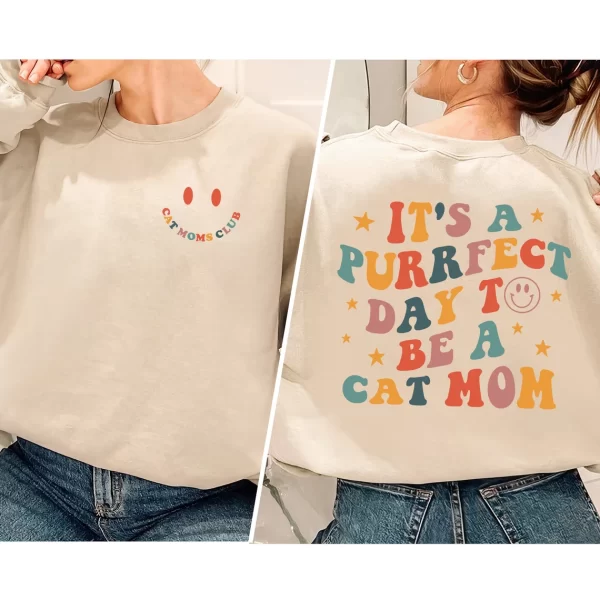 gifts for the woman who wants nothing - cat mom sweatshirt