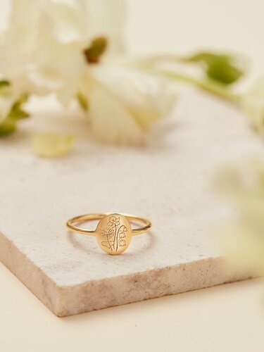 gifts for the woman who wants nothing - birth flower ring