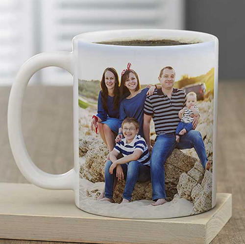 Family Photo Mug - 50th birthday gift ideas for mom