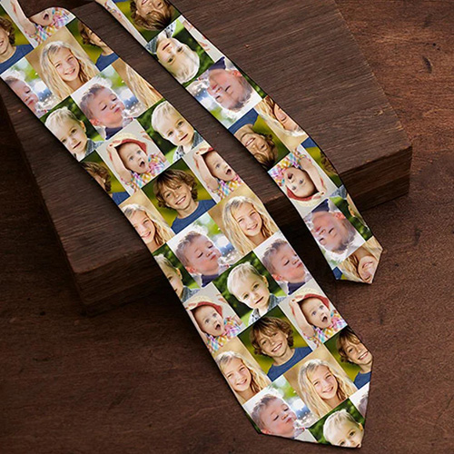 50th birthday gifts for dad - Fun Photo Collage Tie