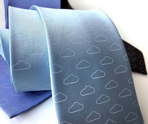 Partly Cloudy Tie - gifts for weather lovers