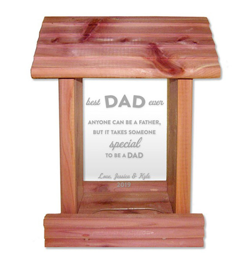 50th birthday gifts for dad - Personalized Bird Feeder for Dads