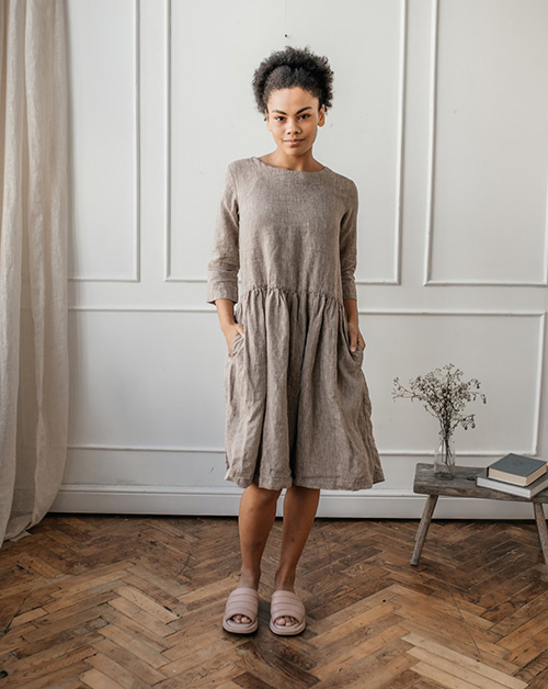 Handsewn Linen Dress