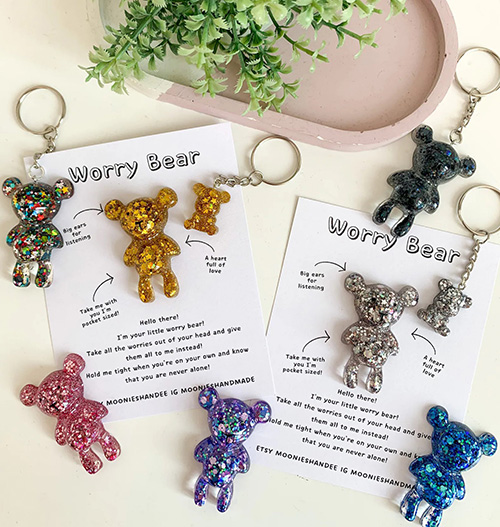 Pocket Up Worry Bear - birthday gifts for 19 year old female