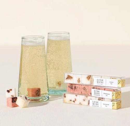 Mimosa Sugar Cube Trio - 50th birthday gift ideas for mom