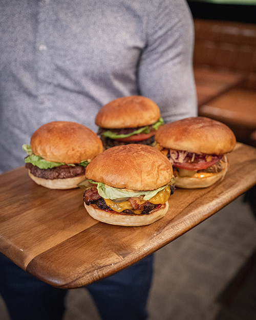 Gourmet Burger Bar - backyard date ideas