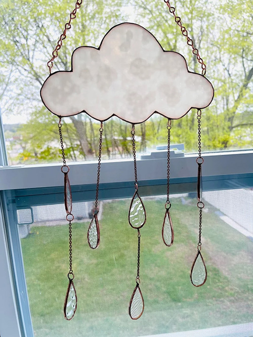 White Cloud Sun Catcher - gifts for weather lovers