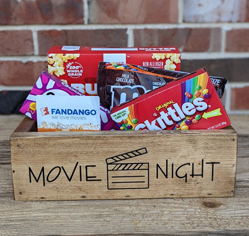 5 senses gift ideas for him - Movie Themed Gift Basket