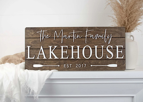 lake house gifts - Custom Lake House Sign