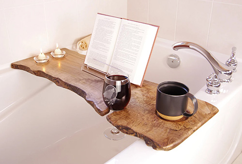 Live Edge Bath Caddy