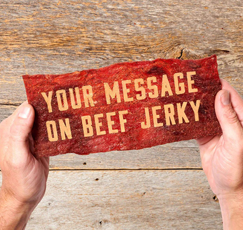 Personalized Beef Jerky Card