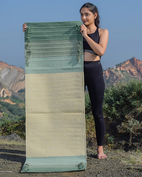 Organic Cotton Yoga Mat - 50th birthday gift ideas for mom