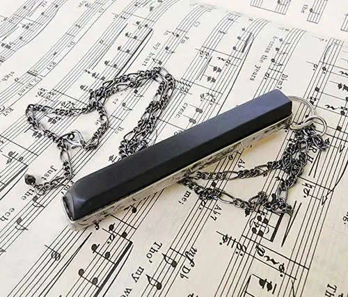 Ebony Piano Key Necklace