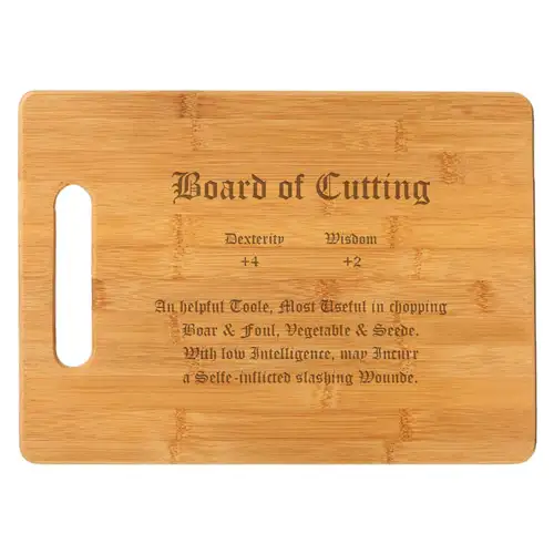 Engraved Board of Cutting