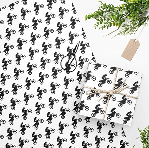 Dirt Bike Wrapping Paper