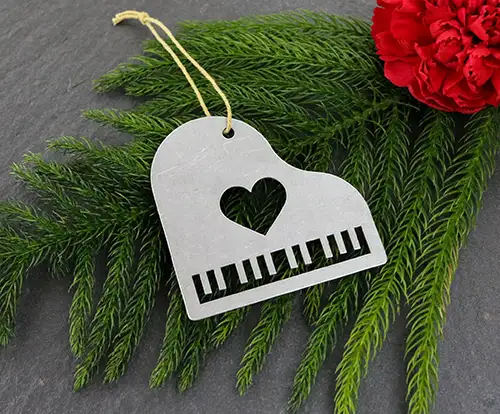 Personalized Piano Ornament