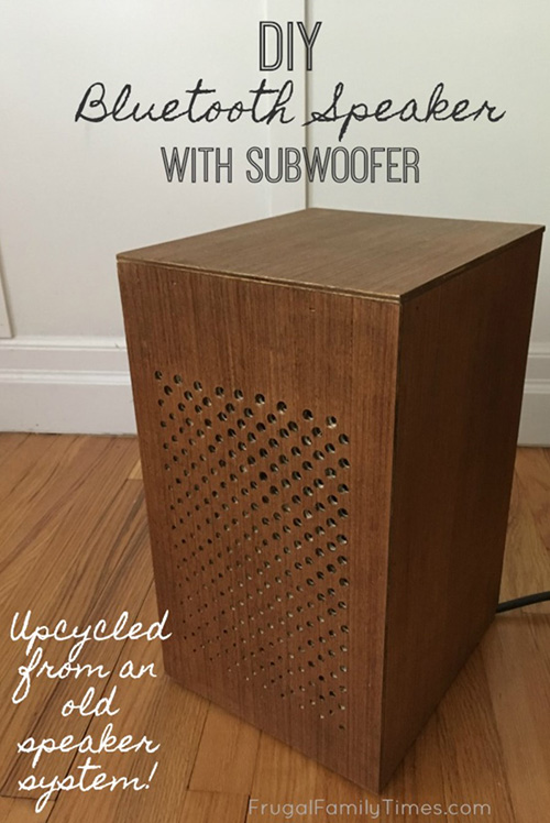 DIY Bluetooth Speaker with Subwoofer - romantic homemade gift ideas for boyfriend birthday