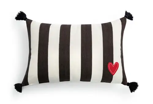 Black & White Stripes Pillow