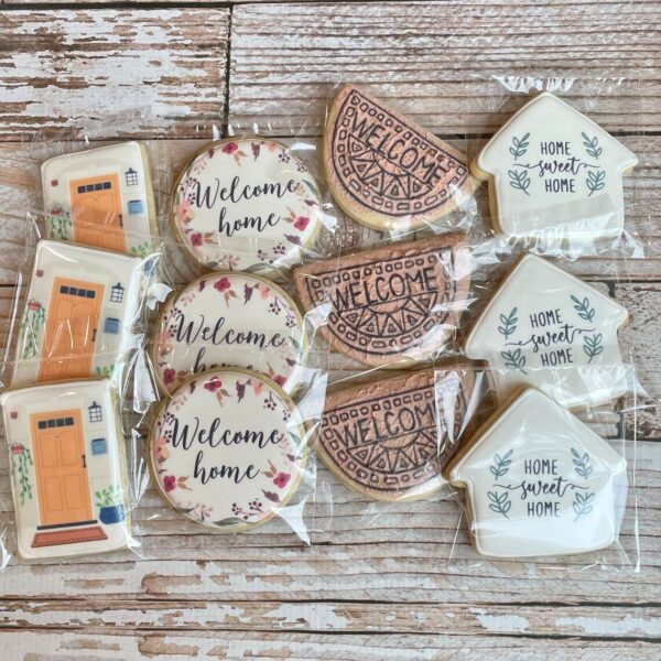 moving away gifts - welcome home cookies