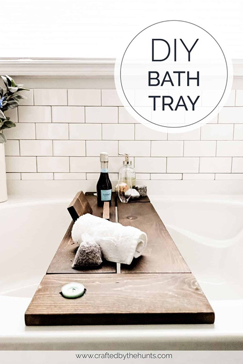Luxury Wooden Bath Tray