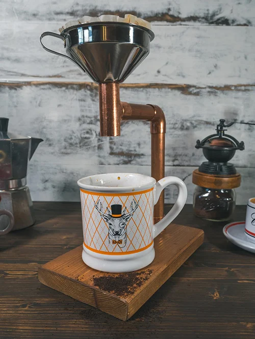 Copper Coffee Pour Over - copper gift ideas for him