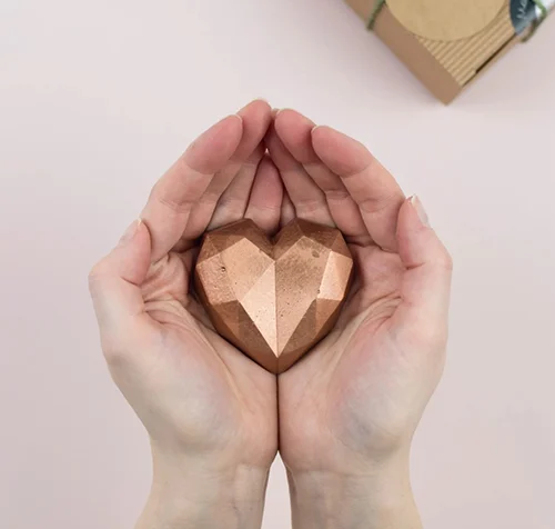Copper Love Heart