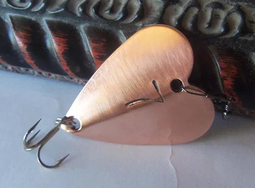 Stamped Copper Fishing Lure