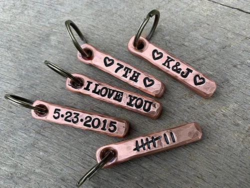 Tally Mark Anniversary Keychain