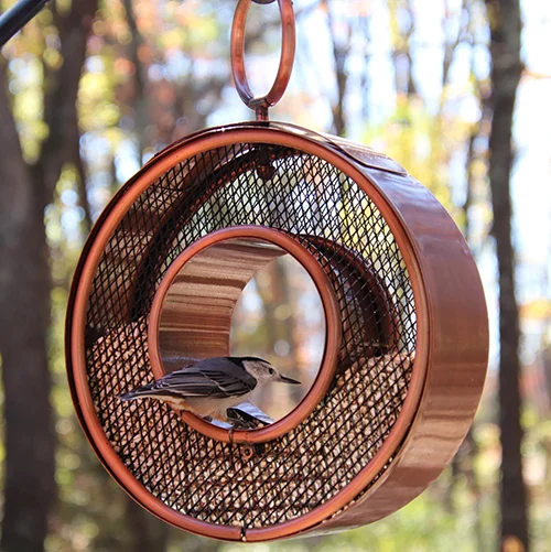 Copper Bird Feeder