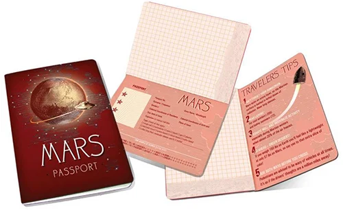 Passport to Mars Notebook - astronomy gift ideas for adults