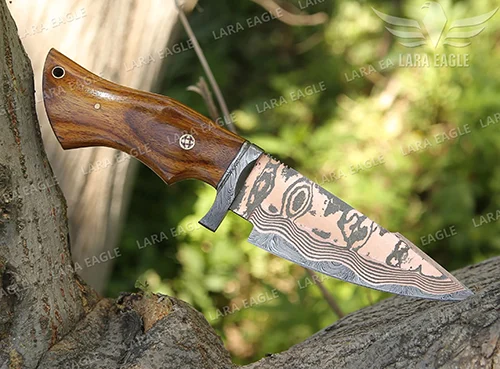 Handmade Copper Damascus Knife