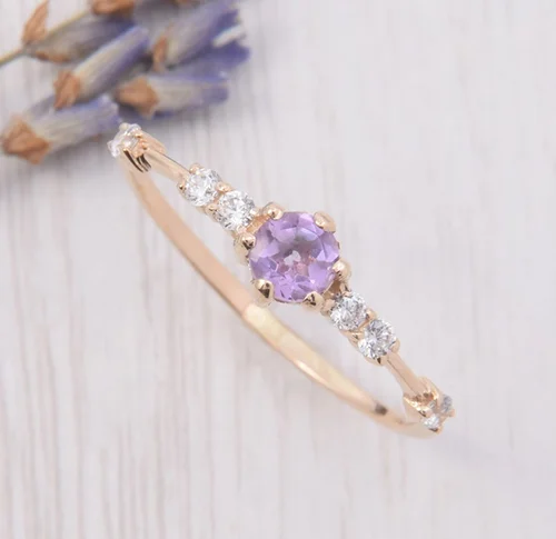 Amethyst rings for her