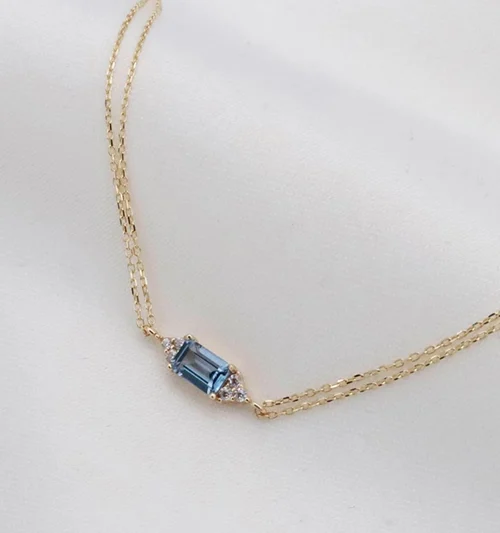 Aquamarine jewelry - gift ideas that start with a