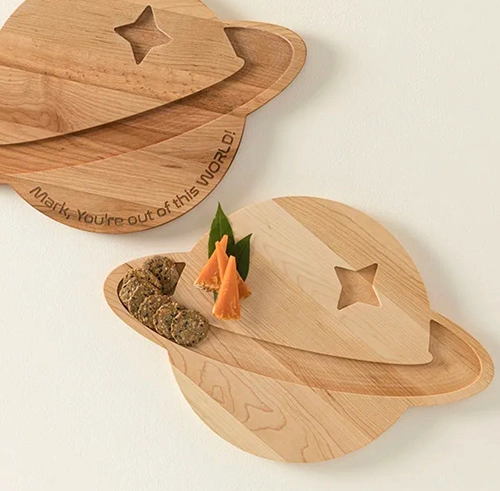 Personalized Saturn Cheese Board