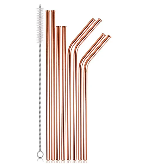 Reusable Copper Straws - copper gift ideas for him