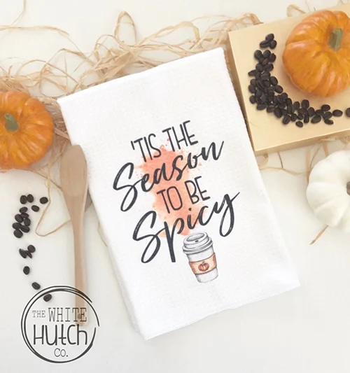 Pumpkin Spice Kitchen Towels